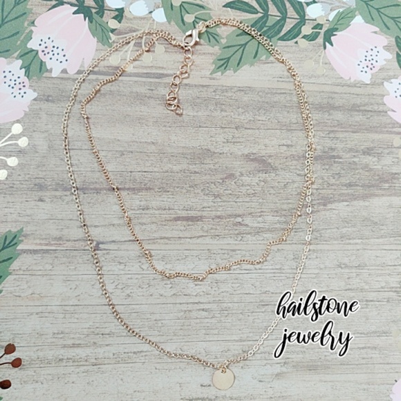 ❤️ 3/$30 Dainty Layered Coin Necklace - Picture 5 of 7